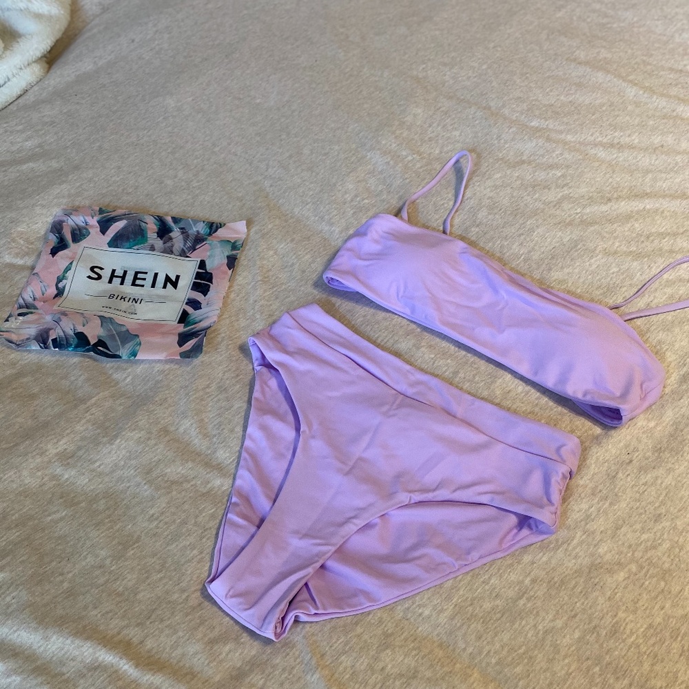 Lavender 2 piece swimsuit